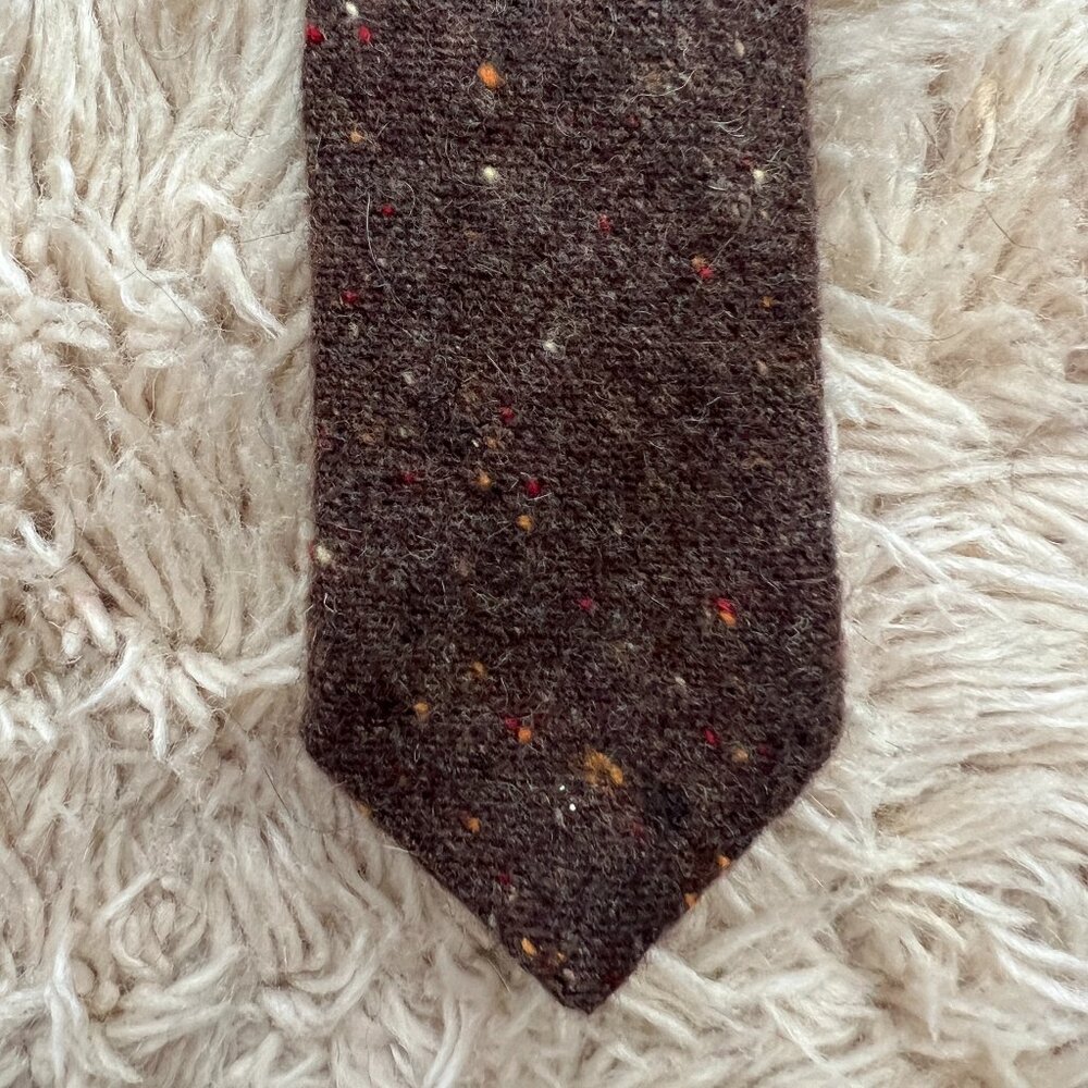 Gitman Bros. Skinny Tie / Vintage Speckled Wool Blend / Worn once